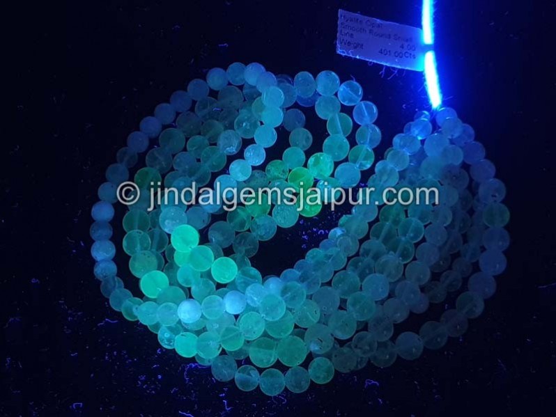 Hyalite Opal Smooth Round Beads