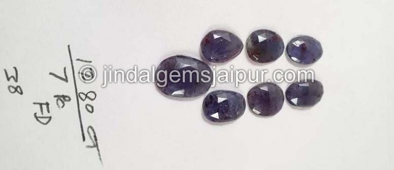 Iolite Sunstone Rose Cut Slices