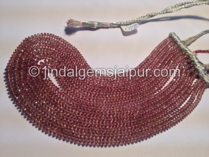 Colour Change Garnet Micro Cut Roundelle Shape Beads