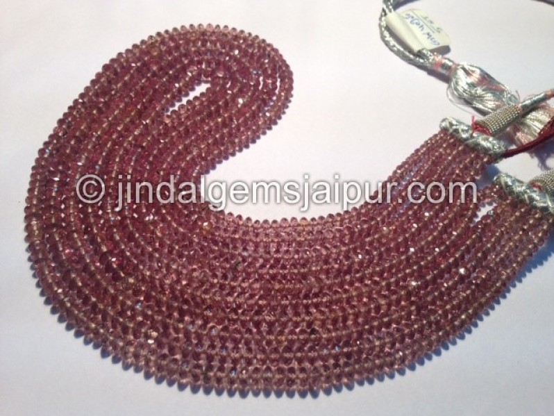 Colour Change Garnet Micro Cut Roundelle Shape Beads