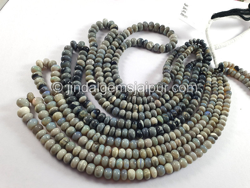 Australian Opal Smooth Roundelle Shape Beads