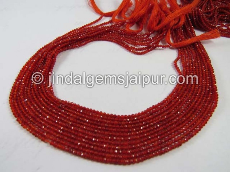 Red Onyx Micro Cut Round Shape Beads