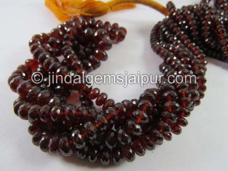 Spessartite Far Faceted Roundelle Beads