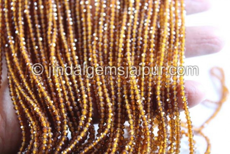 Spessartite Micro Cut Roundelle Beads