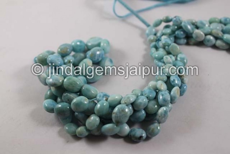 Larimar Far Smooth Nuggets Shape Beads