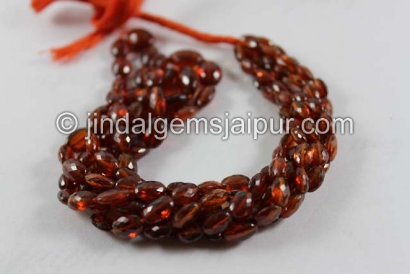 Spessartite Micro Cut Oval Shape Beads