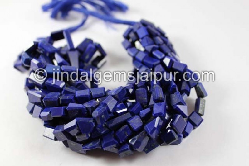 Lapis Far Faceted Nuggets Shape Beads