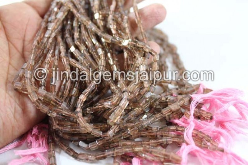 Pink Andalusite Smooth Square Beads