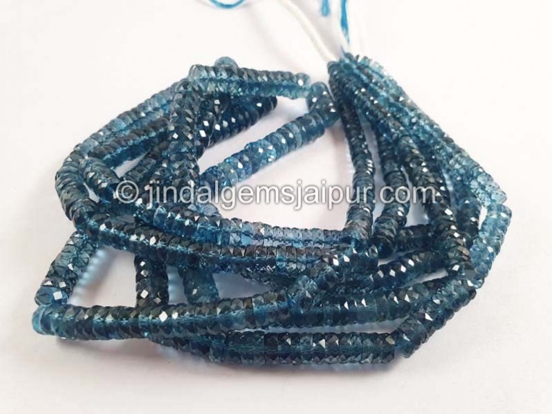 Order London Blue Topaz Faceted Tyre Shape Beads At Wholesale