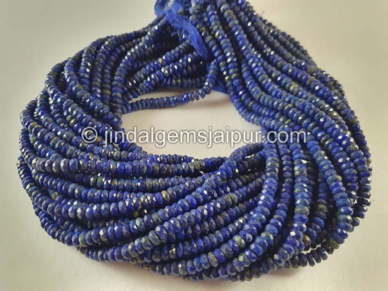 Lapis Faceted Roundelle Beads