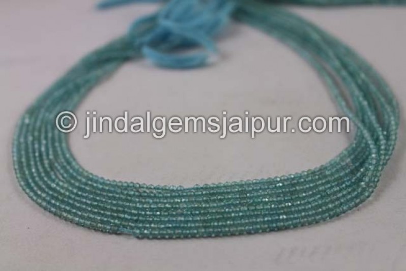 Sky Blue Apatite Micro Cut Round Beads