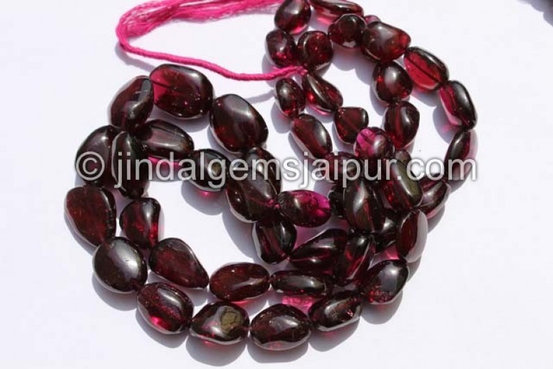 Rhodolite Garnet Far Smooth Nuggets Beads