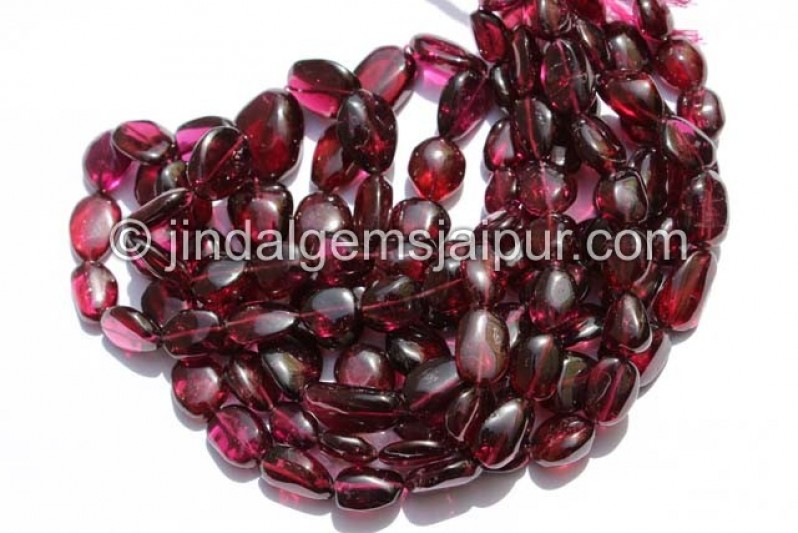 Rhodolite Garnet Far Smooth Nugget Beads