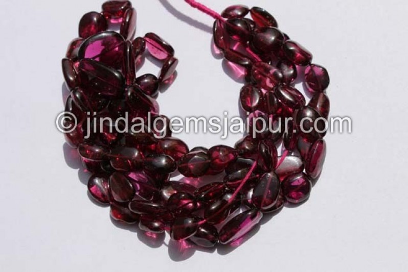 Rhodolite Garnet Far Smooth Nugget Beads