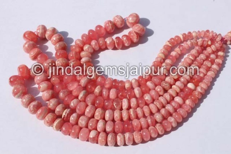 Rhodochrosite Far Smooth Roundelle Beads