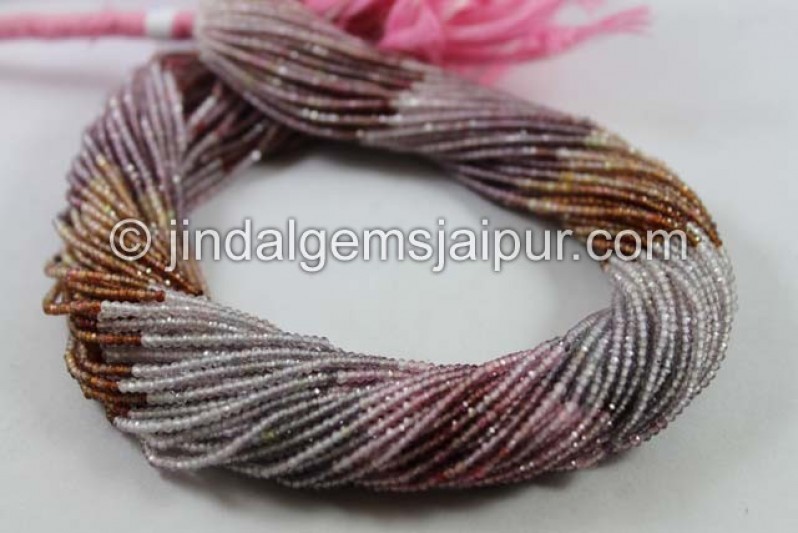 Multi Spinel Micro Cut Round Beads