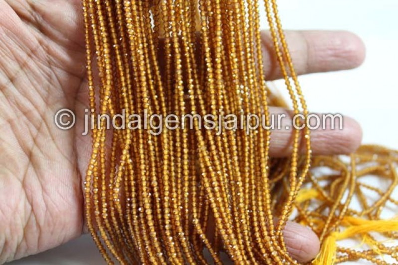 Spessartite Micro Cut Roundelle Beads