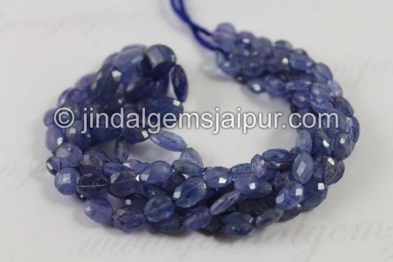 Tanzanite Faceted Oval Beads