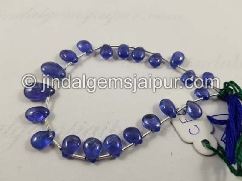 Tanzanite Smooth Pear Beads