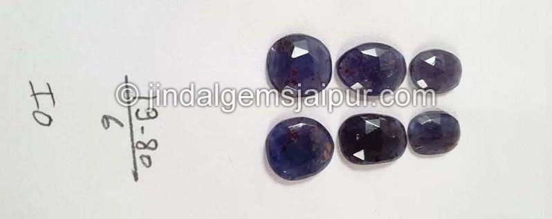 Iolite Sunstone Rose Cut Slices