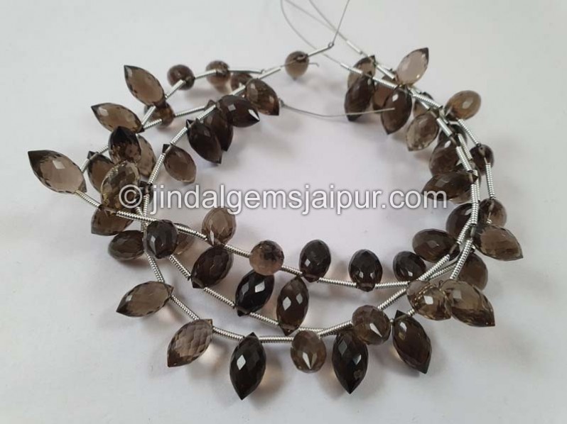 Smoky Quartz Dew Drops Beads