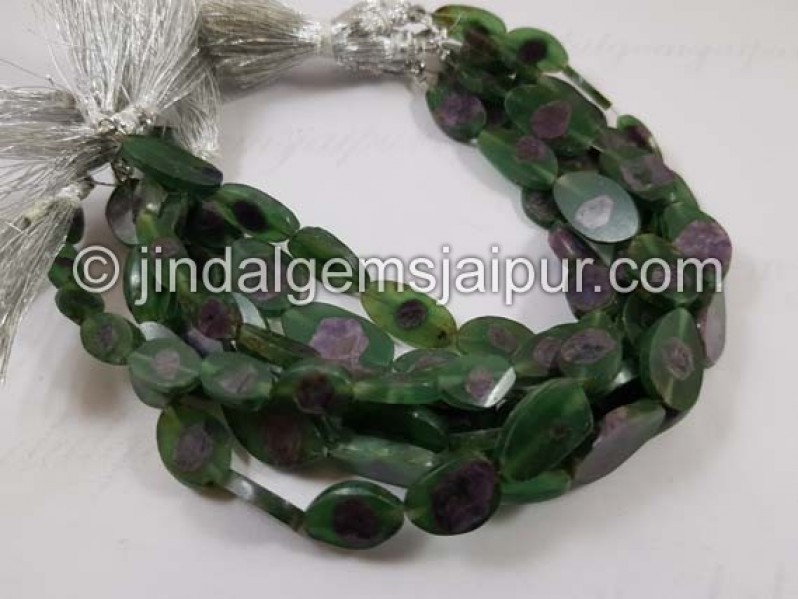 Watermelon Sapphire Smooth Slice Beads