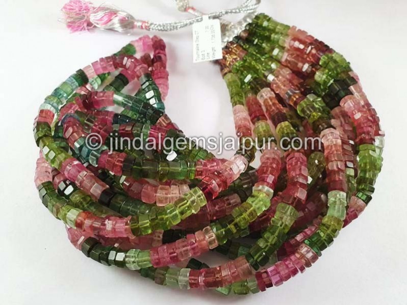 Tourmaline Step Cut Bolt Shape Beads