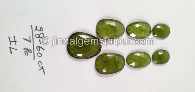 Vesuvianite Rose Cut Slices