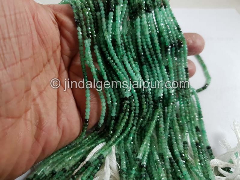 Emerald Shaded Micro Cut Beads