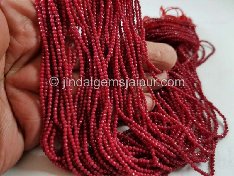 Ruby Dyed Micro Cut Beads