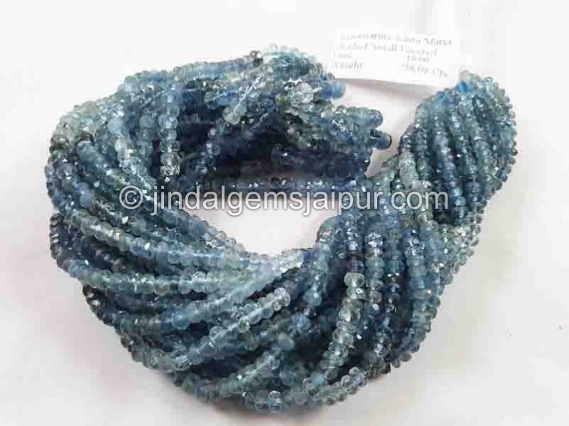 Santa Maria Aquamarine Shaded Faceted Beads