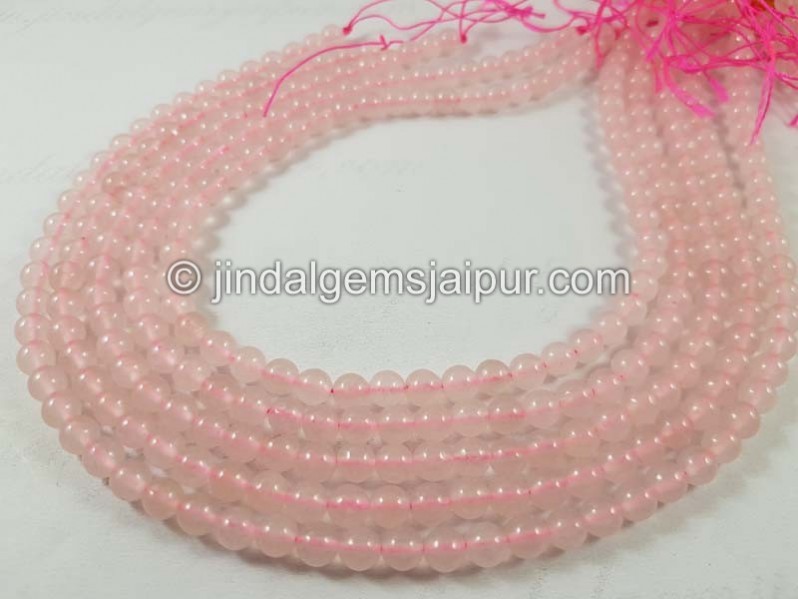 Rose Quartz Smooth Round Beads