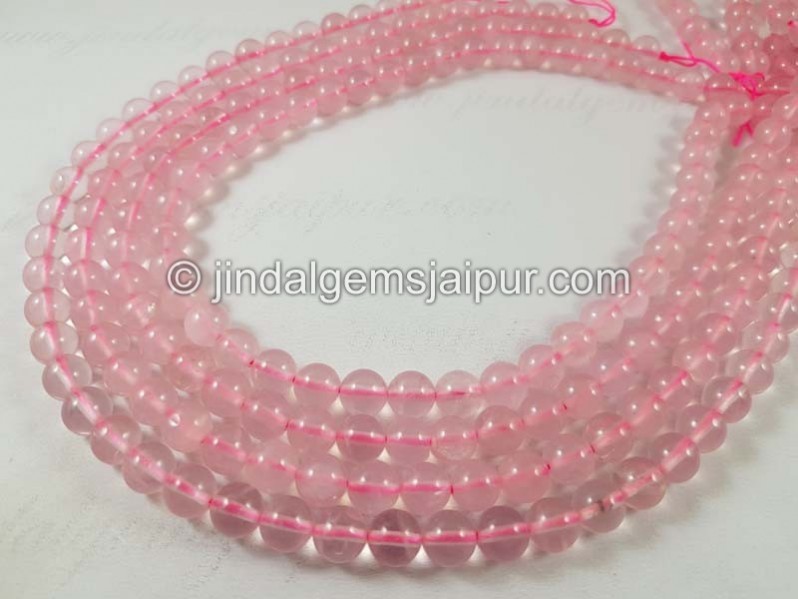 Rose Quartz Smooth Round Beads