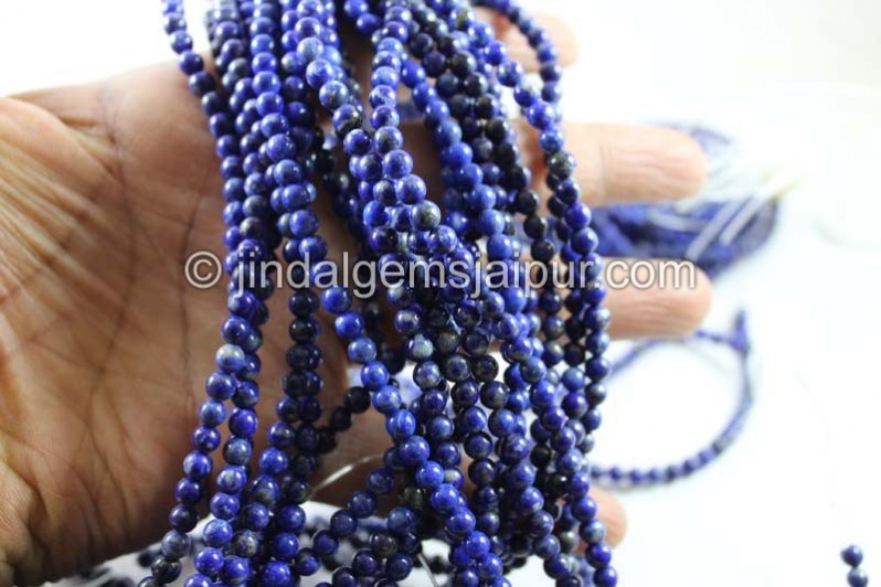 Lapis Smooth Round Beads