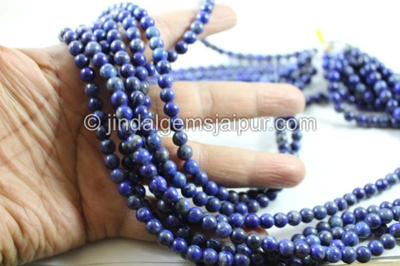 Lapis Smooth Round Beads