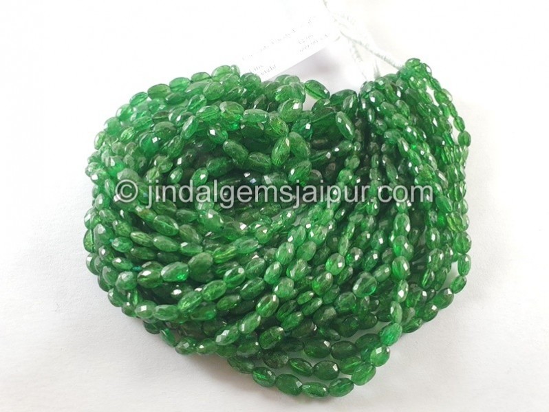 Tsavorite Faceted Oval Beads