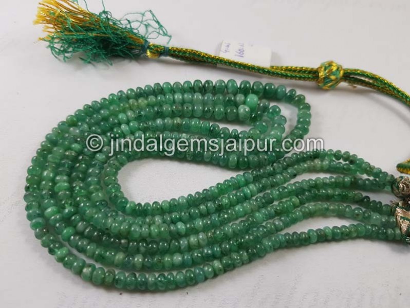 Emerald Smooth Roundelle Beads