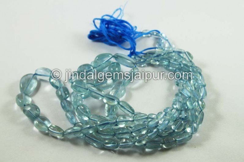 Moss Aquamarine Smooth Nugget Beads