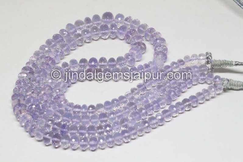 Scorolite Far Faceted Roundelle Beads