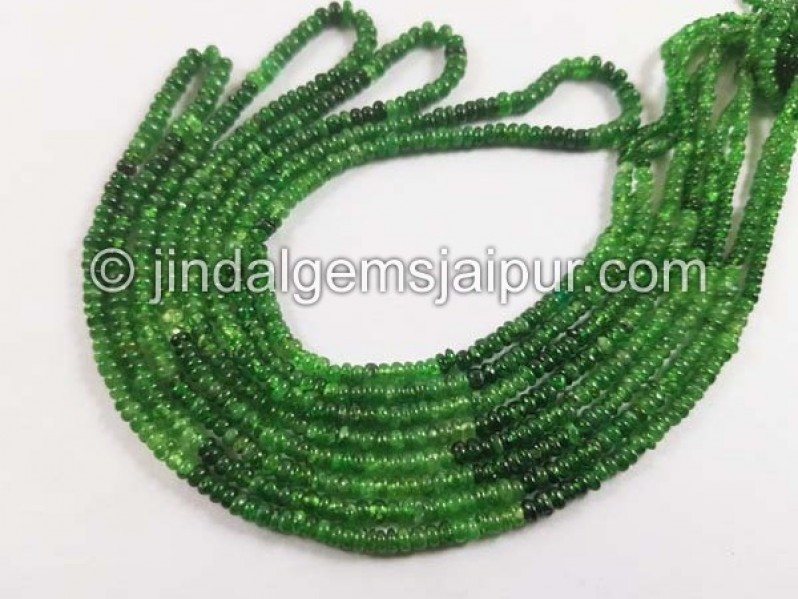 Tsavorite Smooth Roundelle Shape Beads