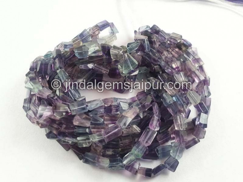 Fluorite Faceted Nuggets Beads