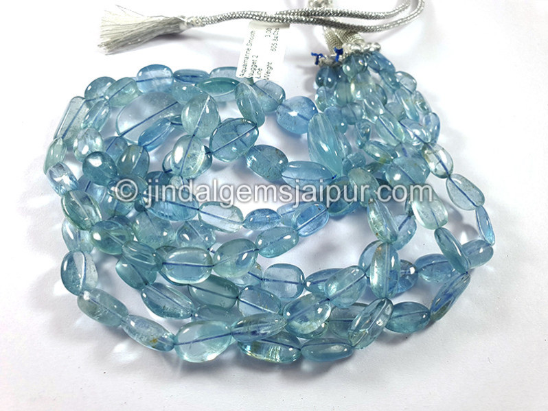 Aquamarine Smooth Nuggets Shape Beads