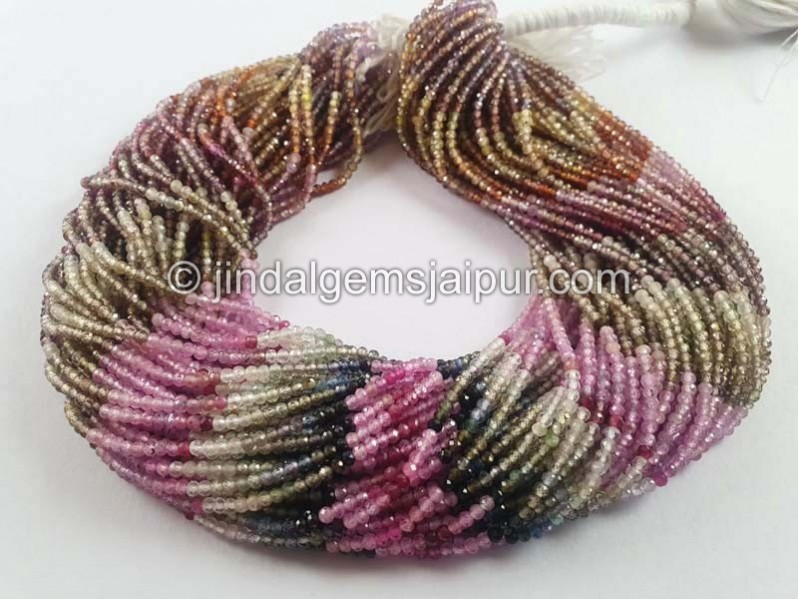 Multi Sapphire Micro Cut Beads