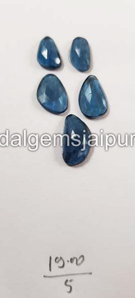 London Blue Topaz Rose Cut Slices