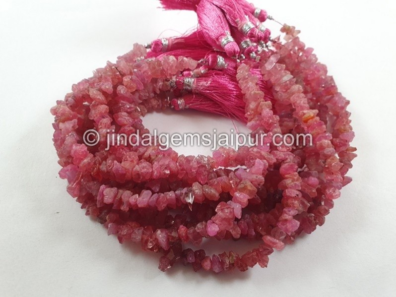 Red Spinal Chips Beads