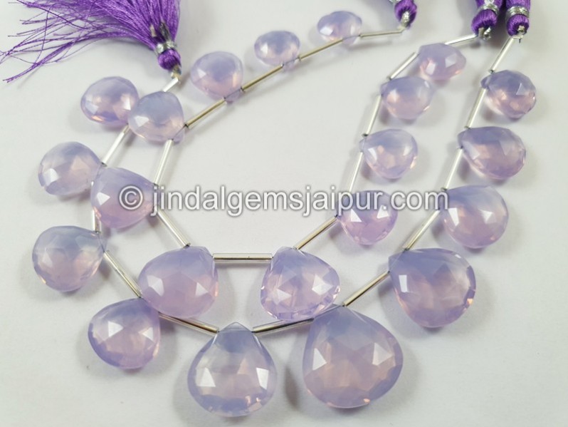 Scorolite Far Faceted Heart Beads