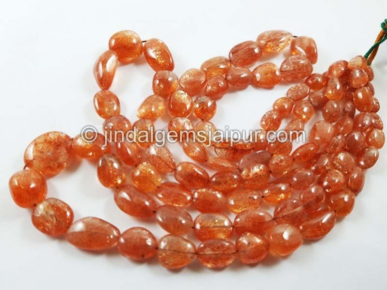 Sunstone Far Smooth Nugget Beads