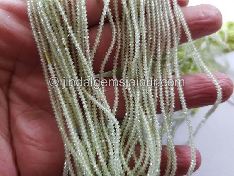 Prehnite Micro German Cut Beads