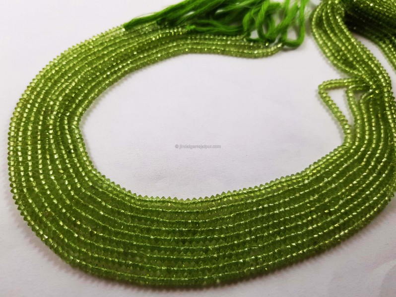 Peridot micro german cut beads