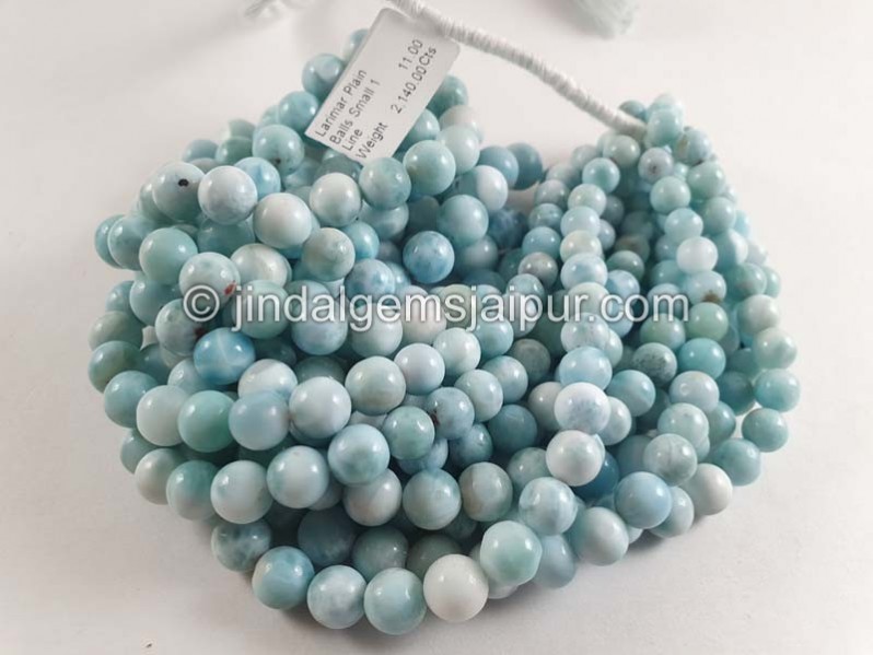 Larimar Plain Balls Beads